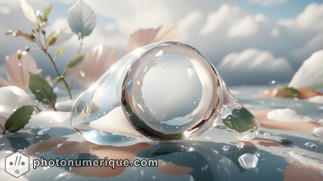 Shimmering Serenity: A Zen Journey Through Light and Transparency