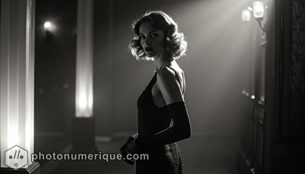 A sophisticated study of nighttime glamour, inspired by Edward Steichen.