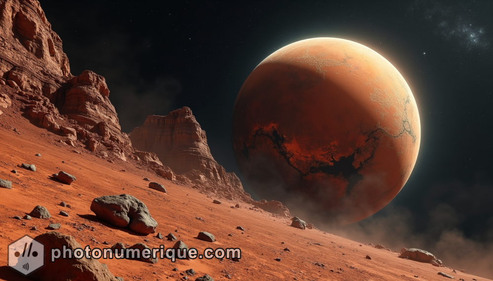 Mars, the Red Planet, stands as a bold and resilient warrior.