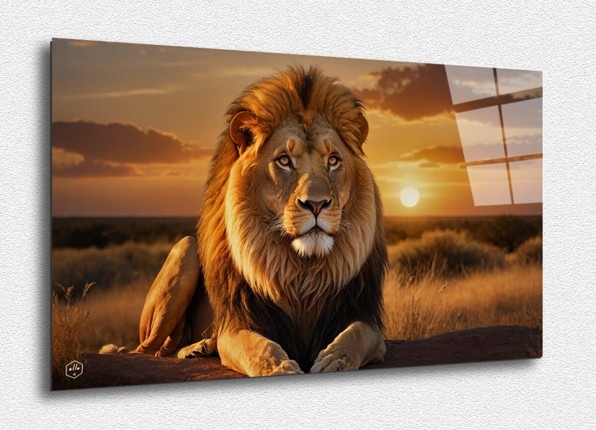 Regal Lion in Golden Light