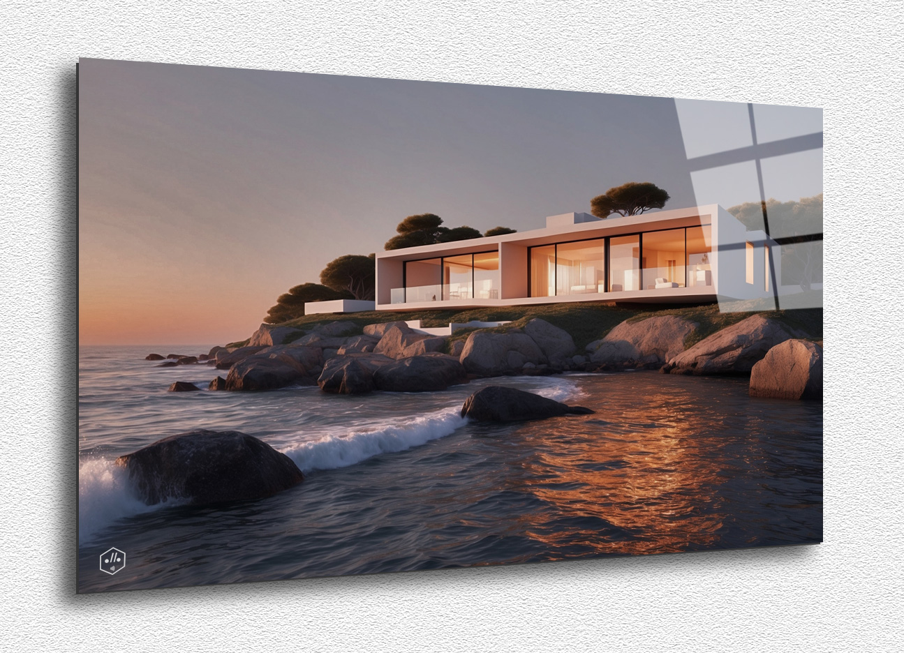 Seaside Villa at Sunset