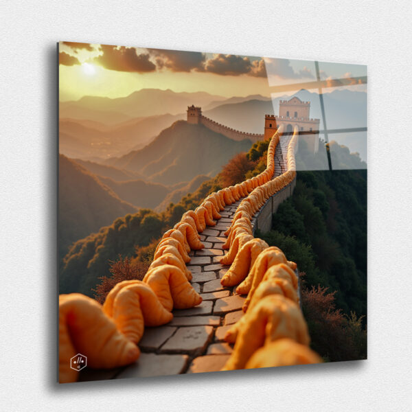 The Great Wall of China Made of Crispy Fortune Cookies